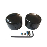 Custom Chrome Black Front Axle Nut Covers Kit Fit For Harley Softail Dyna Models 08-UP